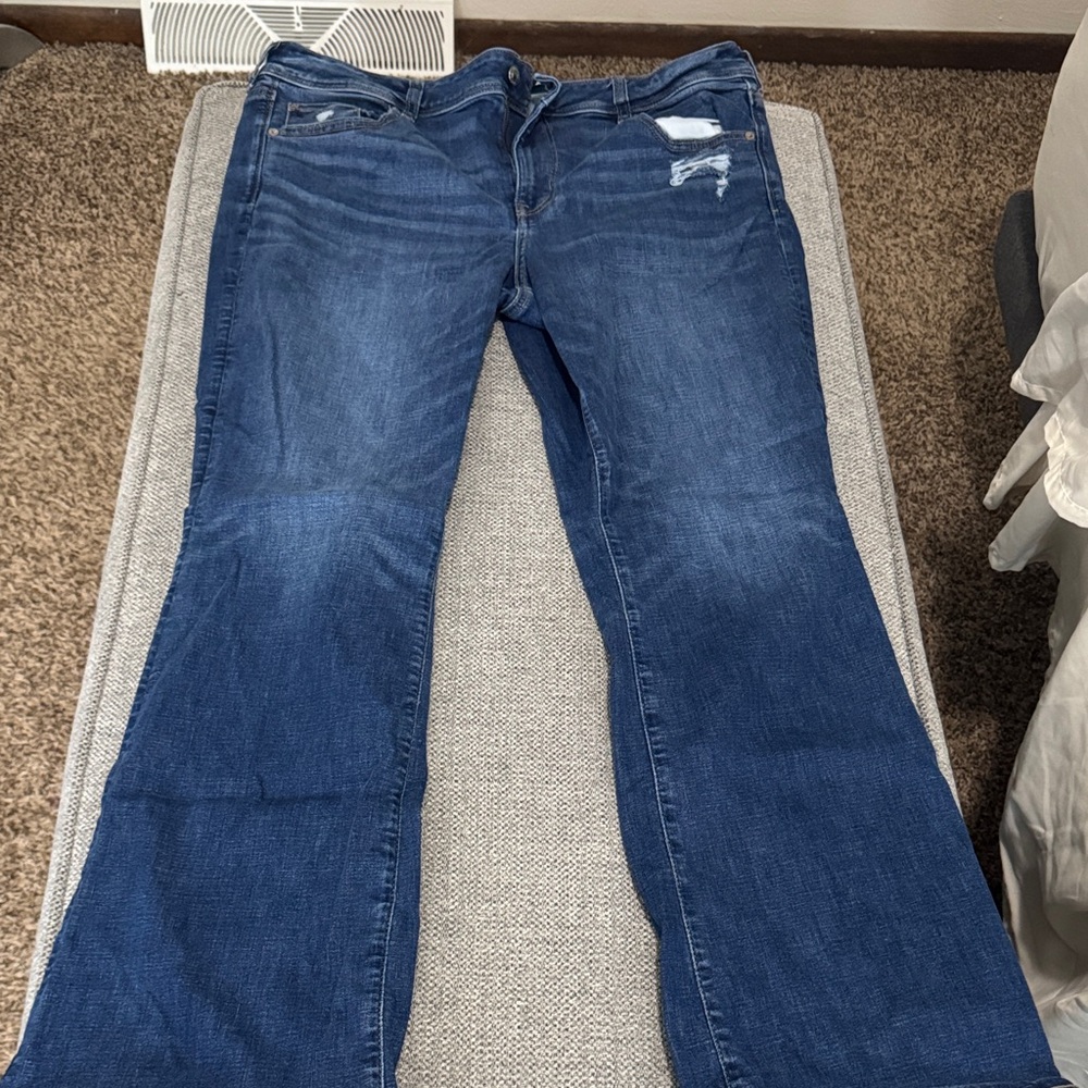 American Eagle Outfitters Dark Blue Flare Jeans